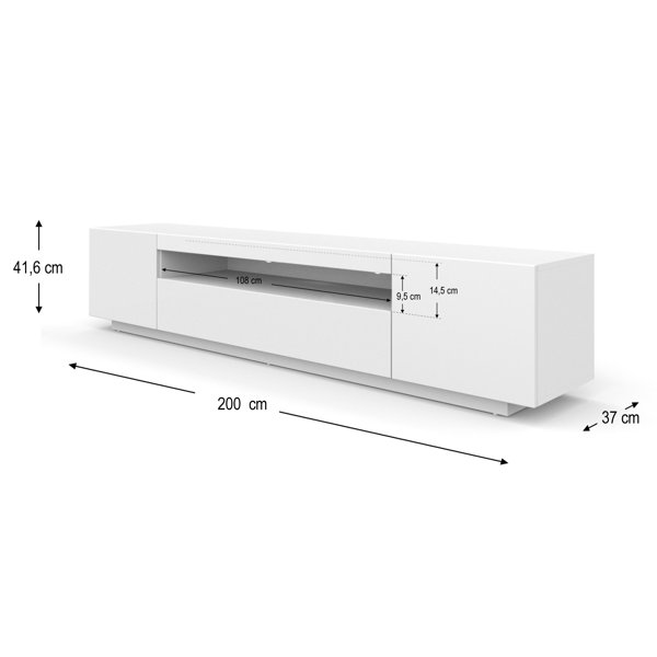 Metro Lane TV-Lowboard Arzola für TVs bis zu 75" | Wayfair.de